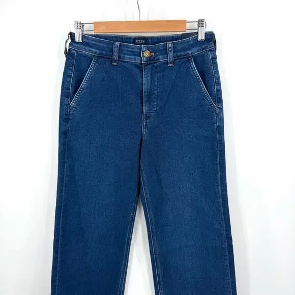 J Crew Petite High Rise Trouser Jean Size 27P - Picture 3 of 10